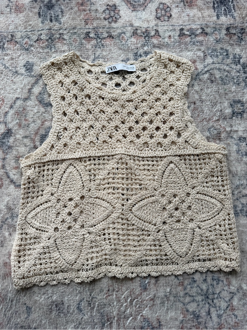 Zara crochet top